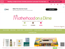 Tablet Screenshot of motherhoodonadime.com